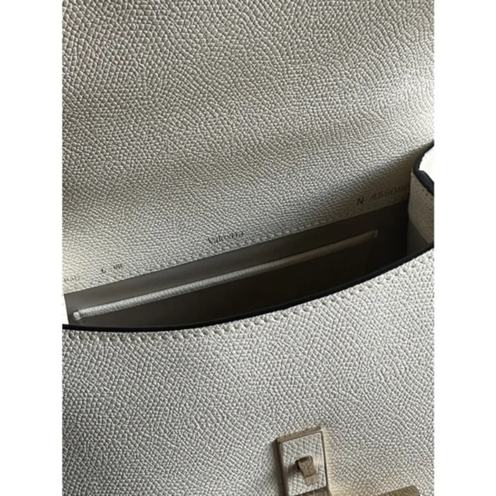 Retail $5800 Valextra Iside Top Handle Mini Bag in Pergamena white - Picture 5 of 9